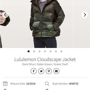 Lululemon cloudscape coat